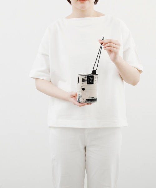 Shupatto（シュパット）の「マーナ(marna) Shupatto 保冷バッグ 20L 一気にたためる（エコバッグ/サブバッグ・レディース・ホワイト×ブラック/ライトブラウン・M）」の5枚目の写真