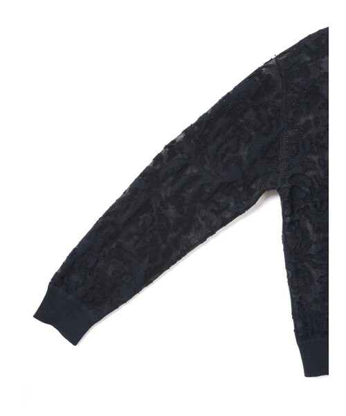 mizuiroind（ミズイロインド）の「mizuiro ind メッシュ刺繍クルーカーディガン（カーディガン/ボレロ・レディース・アイボリー/ネイビー/ベージュ・FREE）」の17枚目の写真