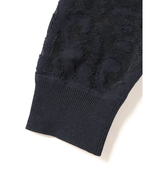 mizuiroind（ミズイロインド）の「mizuiro ind メッシュ刺繍クルーカーディガン（カーディガン/ボレロ・レディース・アイボリー/ネイビー/ベージュ・FREE）」の18枚目の写真