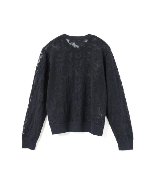 mizuiroind（ミズイロインド）の「mizuiro ind メッシュ刺繍クルーカーディガン（カーディガン/ボレロ・レディース・アイボリー/ネイビー/ベージュ・FREE）」の19枚目の写真