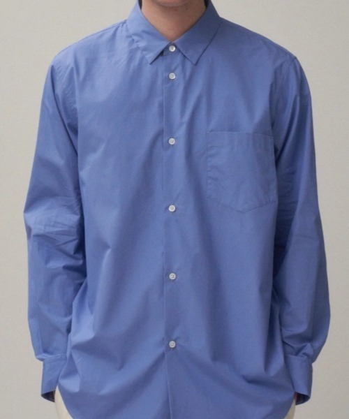 ATON（エイトン）の「ATON (エイトン)SUVIN BROAD | STANDARD SHIRT（シャツ/ブラウス・メンズ・その他18/ホワイト/ネイビー・2/4/6）」の4枚目の写真