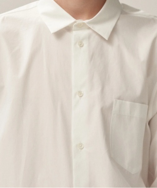 ATON（エイトン）の「ATON (エイトン)SUVIN BROAD | STANDARD SHIRT（シャツ/ブラウス・メンズ・その他18/ホワイト/ネイビー・2/4/6）」の8枚目の写真