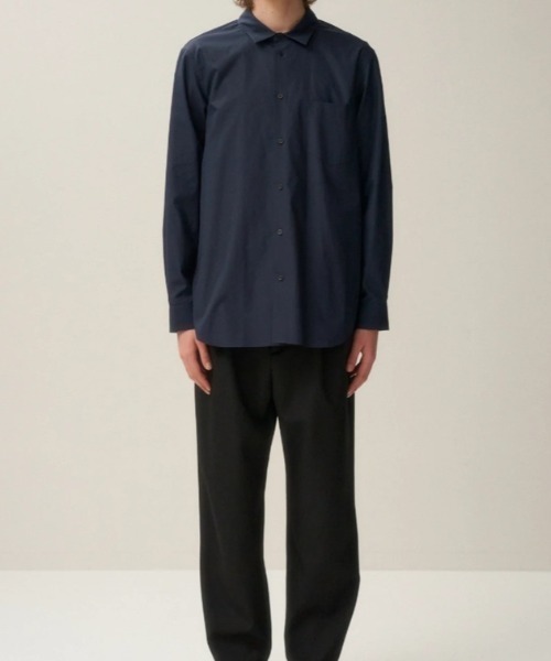 ATON（エイトン）の「ATON (エイトン)SUVIN BROAD | STANDARD SHIRT（シャツ/ブラウス・メンズ・その他18/ホワイト/ネイビー・2/4/6）」の12枚目の写真