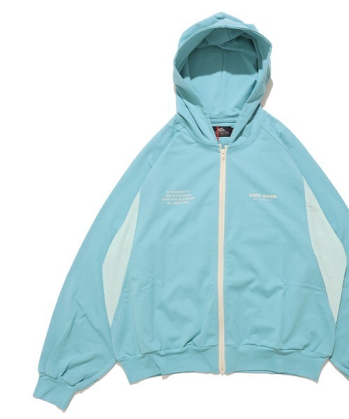 KRIFF MAYER Kid's Collection（クリフメイヤーキッズコレクション）の「【遮熱・UVカット・接触冷感・吸汗速乾】遮熱ジップパーカー（パーカー・キッズ・イエロー/ライトグレー/レッド/ブルーグリーン・120/130/140/150/160/170）」の2枚目の写真