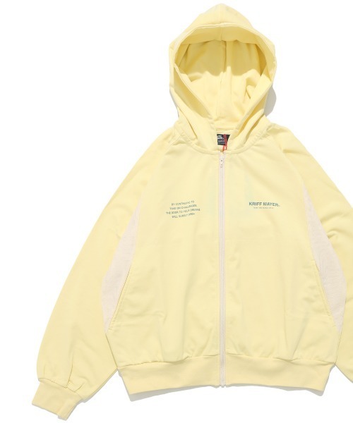 KRIFF MAYER Kid's Collection（クリフメイヤーキッズコレクション）の「【遮熱・UVカット・接触冷感・吸汗速乾】遮熱ジップパーカー（パーカー・キッズ・イエロー/ライトグレー/レッド/ブルーグリーン・120/130/140/150/160/170）」の3枚目の写真