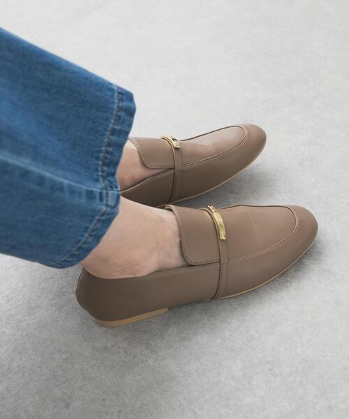 URBAN RESEARCH DOORS（アーバンリサーチドアーズ）の「ストラップローファー（ローファー・レディース・ベージュ/ブラック・38/37/36）」の3枚目の写真