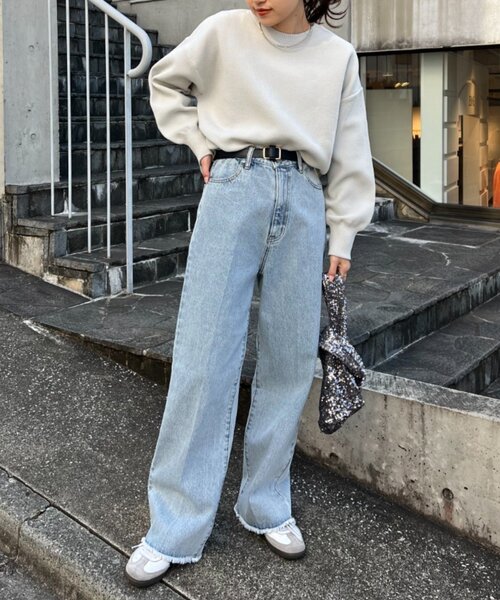 CIAOPANIC TYPY(チャオパニックティピー)の「【WEB限定】エアリーコンフォートプルオーバーニット(ニット/セーター・レディース・ホワイト/ライトグレー/ピンク/レッド/ネイビー/チャコールグレー/サックスブルー/イエロー系その他・ONE SIZE)」の9枚目の写真