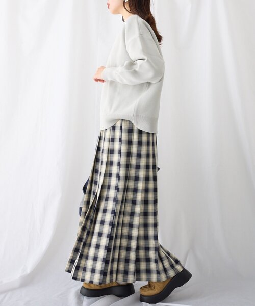 CIAOPANIC TYPY(チャオパニックティピー)の「【WEB限定】エアリーコンフォートプルオーバーニット(ニット/セーター・レディース・ホワイト/ライトグレー/ピンク/レッド/ネイビー/チャコールグレー/サックスブルー/イエロー系その他・ONE SIZE)」の16枚目の写真