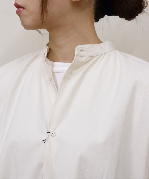 ORCIVAL（オーシバル）の「ORCIVAL/オーシバル　ラグランブラウス　RAGLAN BLOUSE　OR-B0320 OTD（シャツ/ブラウス・レディース・サックスブルー/アイボリー・1）」の4枚目の写真