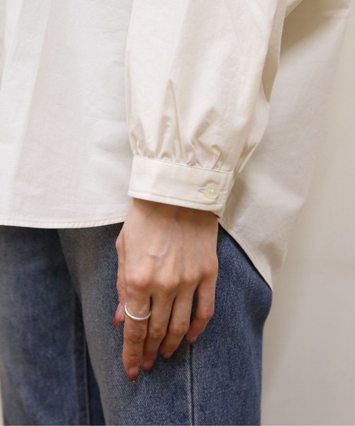 ORCIVAL（オーシバル）の「ORCIVAL/オーシバル　ラグランブラウス　RAGLAN BLOUSE　OR-B0320 OTD（シャツ/ブラウス・レディース・サックスブルー/アイボリー・1）」の5枚目の写真