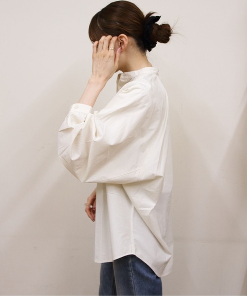 ORCIVAL（オーシバル）の「ORCIVAL/オーシバル　ラグランブラウス　RAGLAN BLOUSE　OR-B0320 OTD（シャツ/ブラウス・レディース・サックスブルー/アイボリー・1）」の9枚目の写真