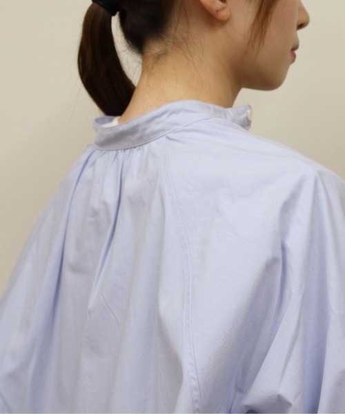 ORCIVAL（オーシバル）の「ORCIVAL/オーシバル　ラグランブラウス　RAGLAN BLOUSE　OR-B0320 OTD（シャツ/ブラウス・レディース・サックスブルー/アイボリー・1）」の13枚目の写真