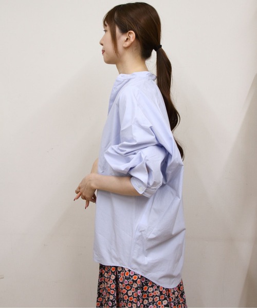 ORCIVAL（オーシバル）の「ORCIVAL/オーシバル　ラグランブラウス　RAGLAN BLOUSE　OR-B0320 OTD（シャツ/ブラウス・レディース・サックスブルー/アイボリー・1）」の15枚目の写真