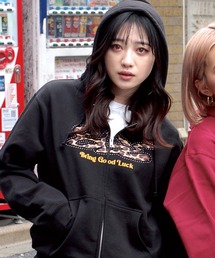 BGL（ビージーエル）の「LEOPARD STUDS ZIP PARKA（パーカー）」