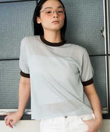 NOMINE | リンガー ニット Tシャツ(Tシャツ/カットソー)