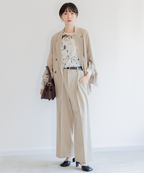 Paradise Picnic（パラダイスピクニック）の「TRANOI. watercolorプルオーバーブラウス（シャツ/ブラウス・レディース・ピンク/アイボリー/ブルー・FREE）」の4枚目の写真