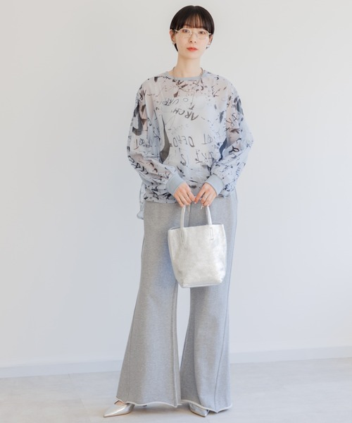 Paradise Picnic（パラダイスピクニック）の「TRANOI. watercolorプルオーバーブラウス（シャツ/ブラウス・レディース・ピンク/アイボリー/ブルー・FREE）」の12枚目の写真