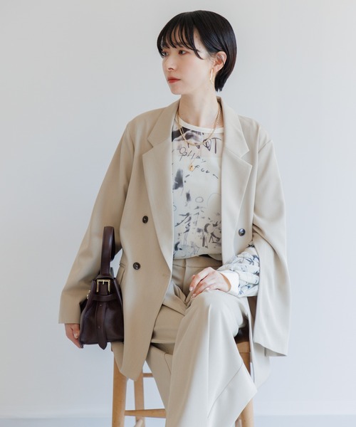 Paradise Picnic（パラダイスピクニック）の「TRANOI. watercolorプルオーバーブラウス（シャツ/ブラウス・レディース・ピンク/アイボリー/ブルー・FREE）」の7枚目の写真