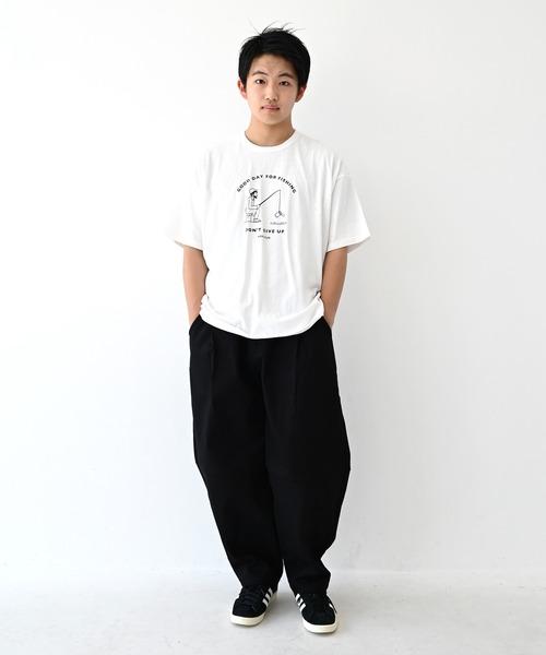 FOV(フォブ)の「フォブ FISHING Tシャツ(Tシャツ/カットソー・レディース・ホワイト/チャコールグレー/サックスブルー・F)」の5枚目の写真