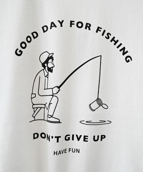 FOV(フォブ)の「フォブ FISHING Tシャツ(Tシャツ/カットソー・レディース・ホワイト/チャコールグレー/サックスブルー・F)」の8枚目の写真