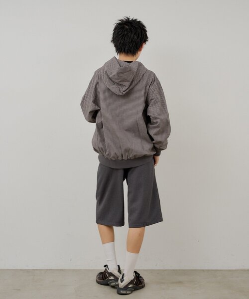 WHIMSIC(ウィムジック)の「【UNISEX】チェックジップフーディーシャツ(シャツ/ブラウス・メンズ・チャコールグレー/ネイビー/ホワイト・FREE)」の20枚目の写真