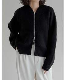 Re:EDIT（リエディ）の「ダブルジップニットブルゾン（ブルゾン）」