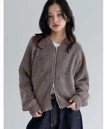 Re:EDIT（リエディ）の「ダブルジップニットブルゾン（ブルゾン）」