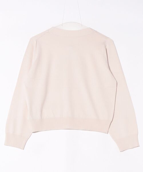 STRAWBERRY-FIELDS（ストロベリーフィールズ）の「コンフォートイネス_リボンタイニット（ニット/セーター・レディース・ブラック×ベージュ/ライトブルー/ピンクベージュ・2）」の10枚目の写真