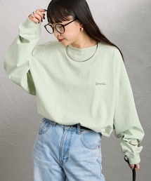 [GYMPHLEX/ジムフレックス] ワンポイント刺繍ロゴ ロングスリーブTシャツ