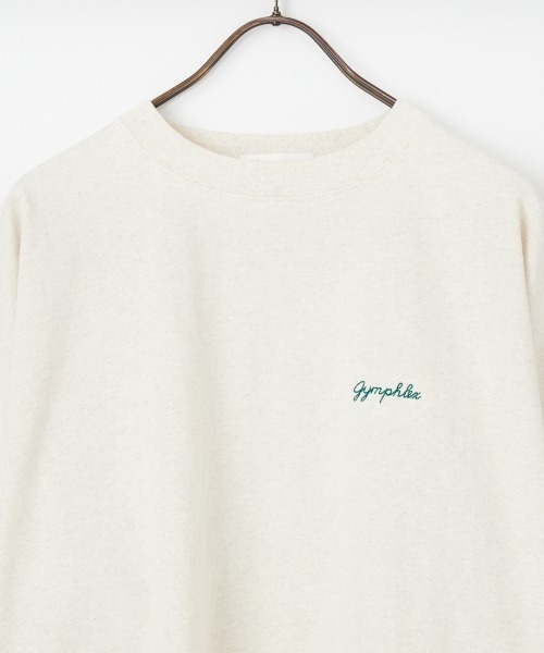 GYMPHLEX（ジムフレックス）の「【WEB限定】[GYMPHLEX/ジムフレックス] ワンポイント刺繍ロゴ ロングスリーブTシャツ（Tシャツ/カットソー・レディース・ネイビー/オフホワイト/キナリ/ライトグリーン・L/M）」の10枚目の写真