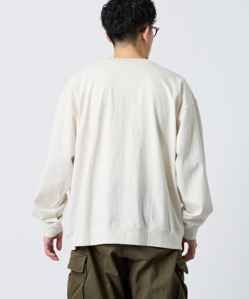 GYMPHLEX（ジムフレックス）の「[GYMPHLEX/ジムフレックス] ワンポイント刺繍ロゴ ロングスリーブTシャツ（Tシャツ/カットソー・レディース・ネイビー/オフホワイト/キナリ/ライトグリーン・L/M）」の20枚目の写真