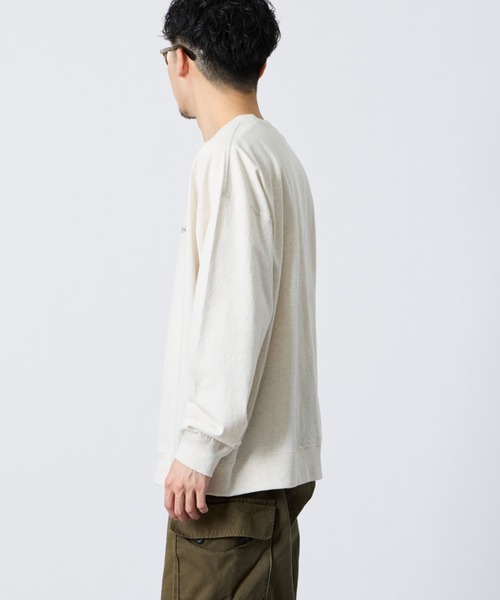 GYMPHLEX（ジムフレックス）の「[GYMPHLEX/ジムフレックス] ワンポイント刺繍ロゴ ロングスリーブTシャツ（Tシャツ/カットソー・レディース・ネイビー/オフホワイト/キナリ/ライトグリーン・L/M）」の19枚目の写真