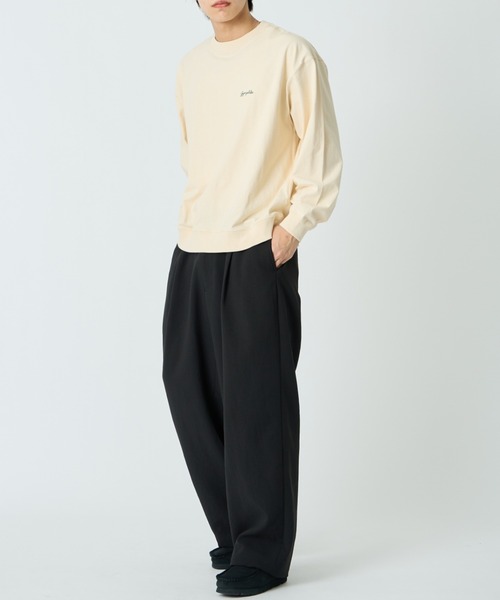 單點刺繡標誌 長袖T恤