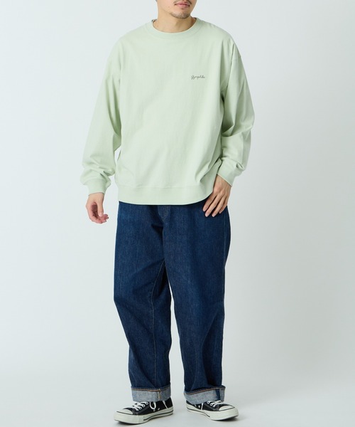 單點刺繡標誌 長袖T恤