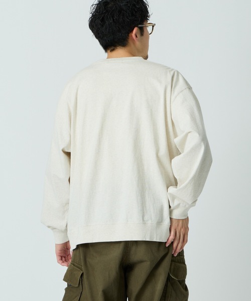GYMPHLEX（ジムフレックス）の「[GYMPHLEX/ジムフレックス] ワンポイント刺繍ロゴ ロングスリーブTシャツ（Tシャツ/カットソー・レディース・ネイビー/オフホワイト/キナリ/ライトグリーン・L/M）」の12枚目の写真