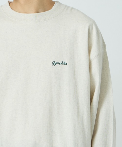 GYMPHLEX（ジムフレックス）の「[GYMPHLEX/ジムフレックス] ワンポイント刺繍ロゴ ロングスリーブTシャツ（Tシャツ/カットソー・レディース・ネイビー/オフホワイト/キナリ/ライトグリーン・L/M）」の16枚目の写真