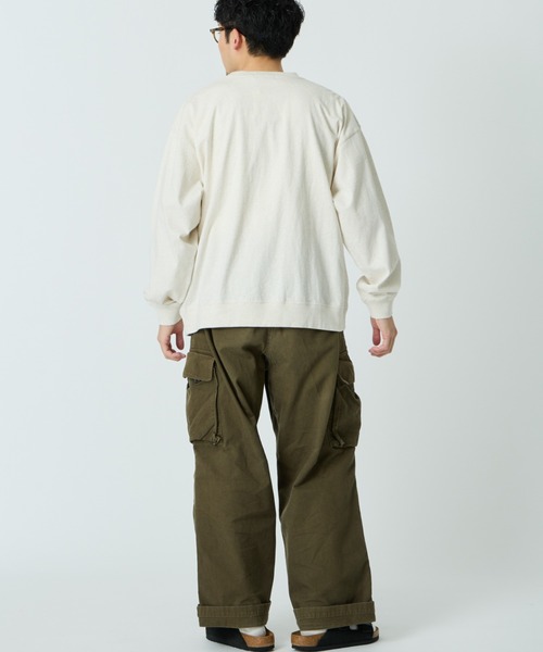 GYMPHLEX（ジムフレックス）の「[GYMPHLEX/ジムフレックス] ワンポイント刺繍ロゴ ロングスリーブTシャツ（Tシャツ/カットソー・レディース・ネイビー/オフホワイト/キナリ/ライトグリーン・L/M）」の15枚目の写真