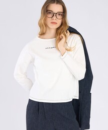 To b. by agnès b.ブラウス To b. by agnes ブラウス シャツ ロゴ刺繍 ボリュームスリーブ