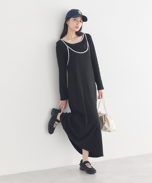 earth music&ecology（アースミュージックアンドエコロジー）の「ドローコードスニーカー（スニーカー・レディース・グリーン/ブラック/アイボリー・M/S/L）」の6枚目の写真