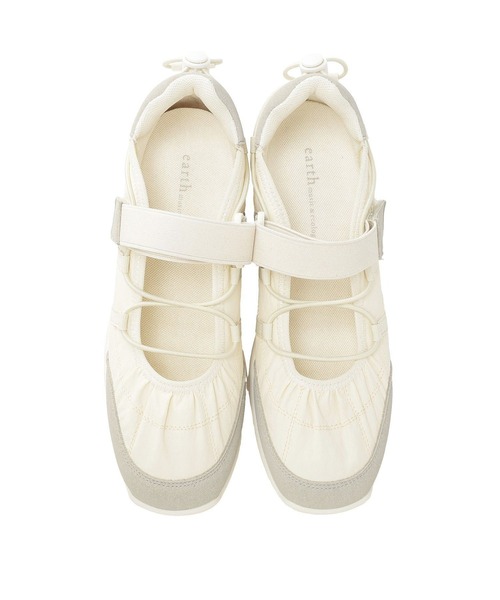 earth music&ecology（アースミュージックアンドエコロジー）の「ドローコードスニーカー（スニーカー・レディース・グリーン/ブラック/アイボリー・M/S/L）」の12枚目の写真