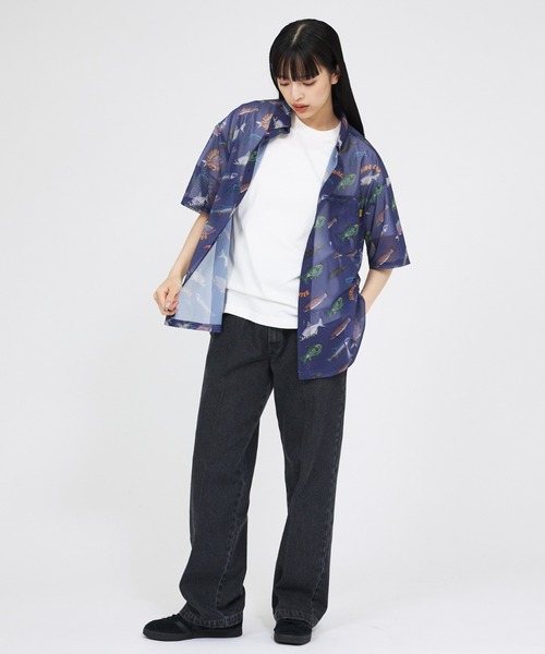 COBMASTER（コブマスター）の「【COBMASTER / コブマスター】総柄メッシュ半袖シャツ（シャツ/ブラウス・メンズ・ネイビー/グリーン・M/L）」の19枚目の写真