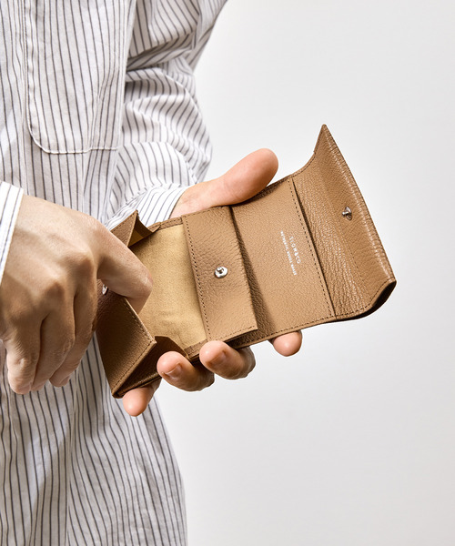 SLOW(スロウ)の「SLOW スロウ / goat compact mini wallet- JULLIEN社マドラスゴートレザーミニウォレット 小さい財布 / 333S148S(財布・メンズ・ブラック/ブルー/グレー/グリーン/ベージュ/イエロー・FREE)」の3枚目の写真