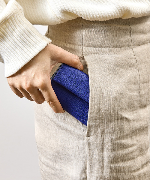 SLOW(スロウ)の「SLOW スロウ / goat compact mini wallet- JULLIEN社マドラスゴートレザーミニウォレット 小さい財布 / 333S148S(財布・メンズ・ブラック/ブルー/グレー/グリーン/ベージュ/イエロー・FREE)」の5枚目の写真