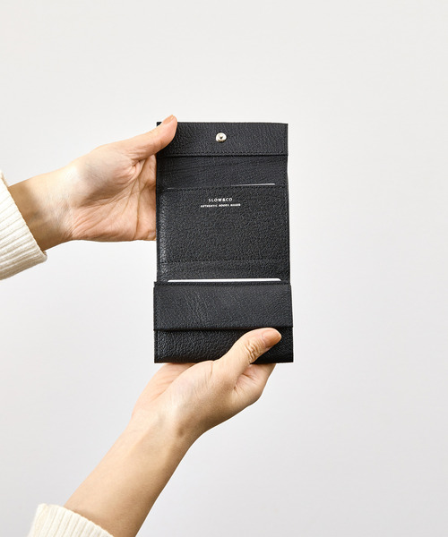 SLOW(スロウ)の「SLOW スロウ / goat compact mini wallet- JULLIEN社マドラスゴートレザーミニウォレット 小さい財布 / 333S148S(財布・メンズ・ブラック/ブルー/グレー/グリーン/ベージュ/イエロー・FREE)」の9枚目の写真