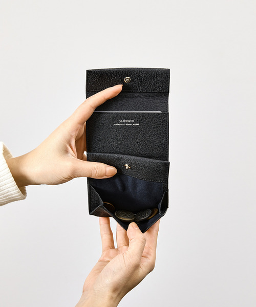 SLOW(スロウ)の「SLOW スロウ / goat compact mini wallet- JULLIEN社マドラスゴートレザーミニウォレット 小さい財布 / 333S148S(財布・メンズ・ブラック/ブルー/グレー/グリーン/ベージュ/イエロー・FREE)」の10枚目の写真