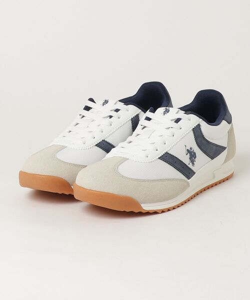 U.S. POLO ASSN.(ユーエスポロアッスン)の「【U.S. POLO ASSN./ユーエスポロアッスン】ワンポイント バイカラー Tトゥスニーカー MEN(スニーカー・メンズ・イエロー/ホワイト/ブルー/ブラック・27cm/25cm/25.5cm/26cm/26.5cm)」の9枚目の写真