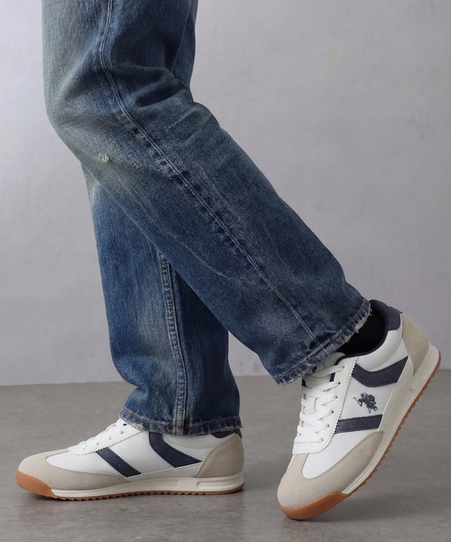 U.S. POLO ASSN.(ユーエスポロアッスン)の「【U.S. POLO ASSN./ユーエスポロアッスン】ワンポイント バイカラー Tトゥスニーカー MEN(スニーカー・メンズ・イエロー/ホワイト/ブルー/ブラック・27cm/25cm/25.5cm/26cm/26.5cm)」の11枚目の写真