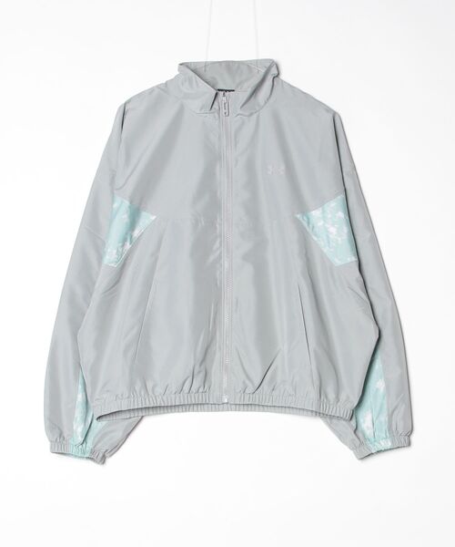 UNDER ARMOUR(アンダーアーマー)の「アンダーアーマー UAメッシュ ライナー ウーブン プリント フルジップ ジャケット(ナイロンジャケット・レディース・グリーン/ブラック・M/S/XL/L)」の12枚目の写真