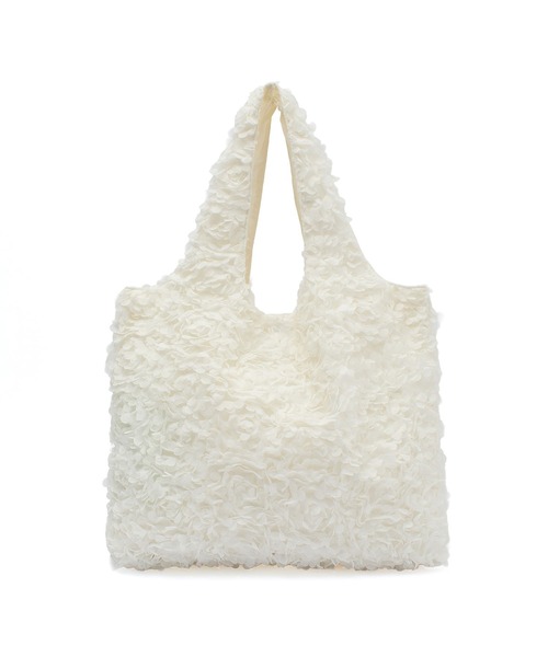 HELOYSE(エロイーズ)の「(HELOYSE)BOUQUET TOTE(トートバッグ・レディース・ホワイト/ブラック・ONE SIZE)」の5枚目の写真