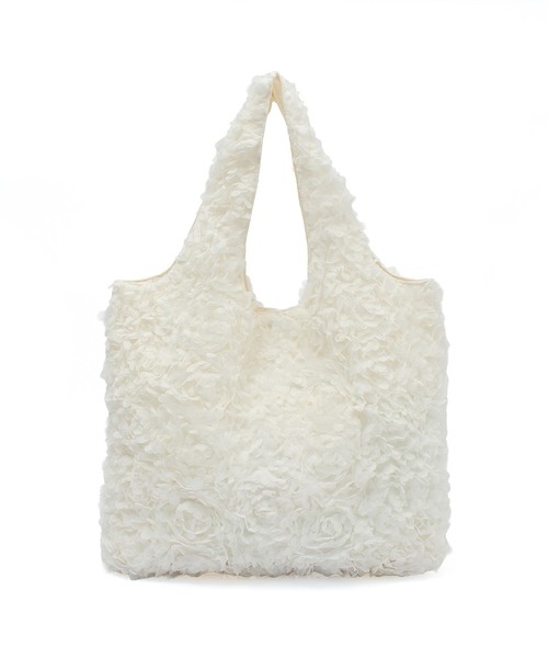 HELOYSE(エロイーズ)の「(HELOYSE)BOUQUET TOTE(トートバッグ・レディース・ホワイト/ブラック・ONE SIZE)」の7枚目の写真